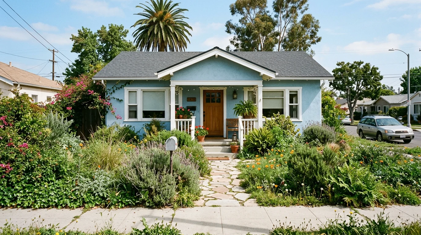 Front yard transformation — before