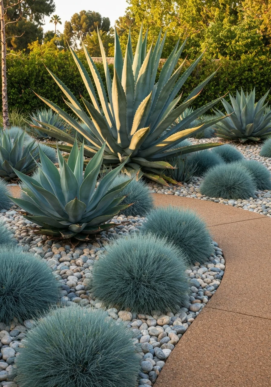 Drought-tolerant xeriscape